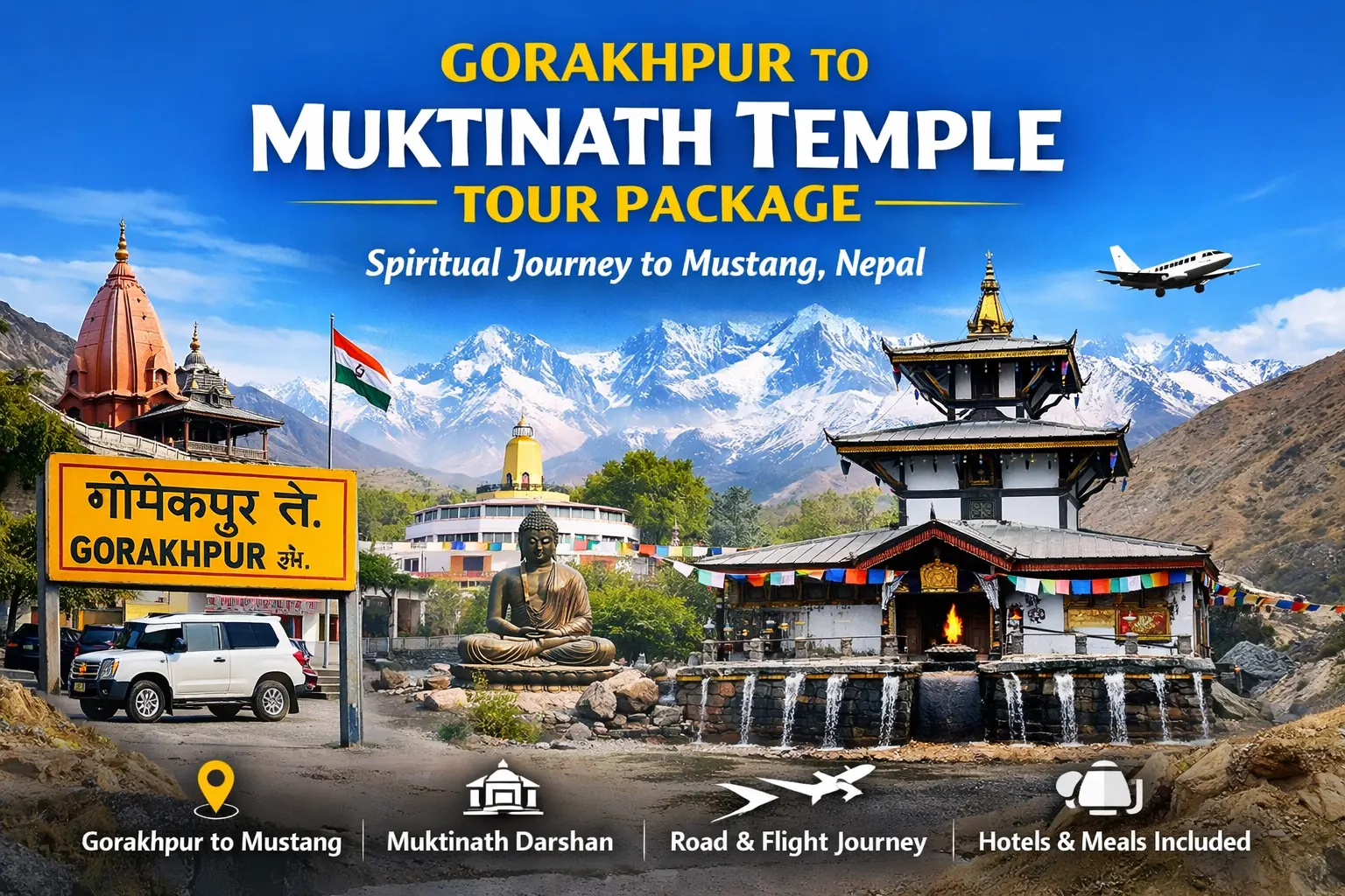 Gorakhpur to Muktinath Temple Tour Package – Spiritual Journey to Mustang Nepal