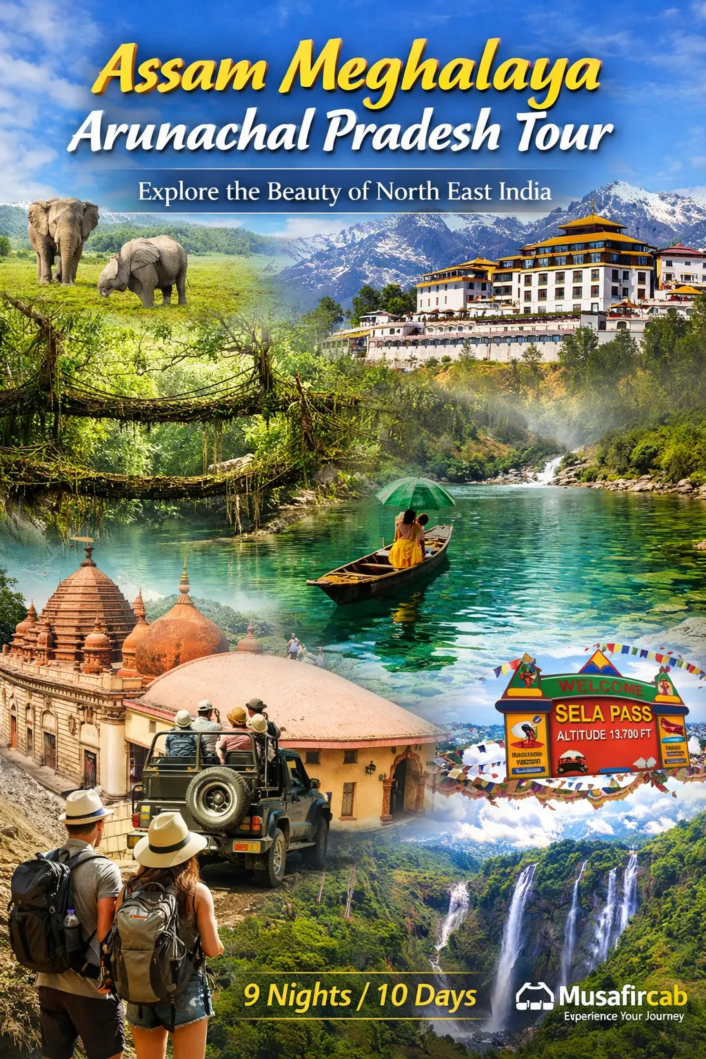 assam meghalaya arunachal pradesh tour packages