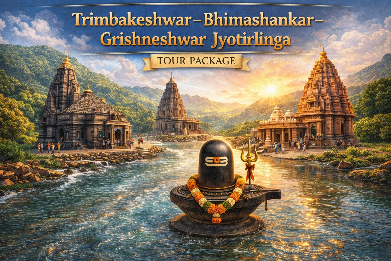 Trimbakeshwar, Bhimashankar, and Grishneshwar Jyotirlinga Tour Package